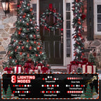 JMEXSUSS 200 LED Red and White Christmas Lights Outdoor, 66ft Halloween String - Image 5