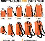 Waterproof Dry Bag, 5L/10L/20L/30L/40L Roll Top Lightweight Storage Backpack - Image 2