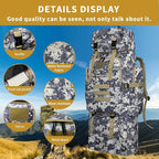 Hiking Backpack, 100L Large Camping Backpack, Expandable Waterproof MOLLE - Image 4