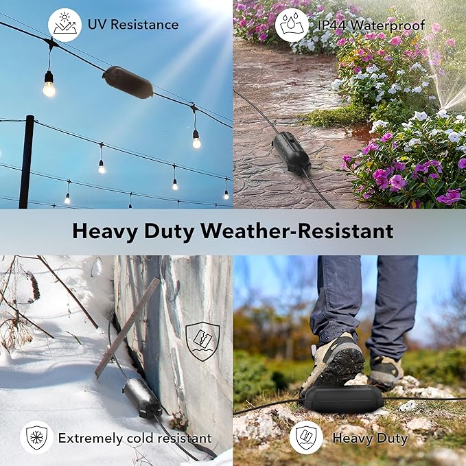 Outdoor Extension Cord Safety Cover, BN-LINK Outdoor Plug Protector Waterproof - Image 2