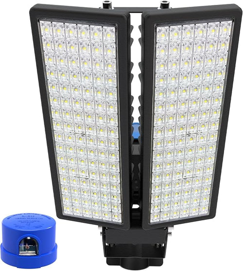2 Pack 100W LED Parking Lot Light 28000LM Barn Lights by HODELVJU
