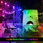 Mlambert 48FT Outdoor Patio Lights Waterproof Dimmable - Image 7
