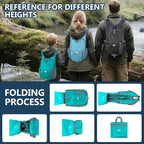 15L Foldable Hiking Backpack, Lightweight Packable Waterproof Machine Washable - Image 3