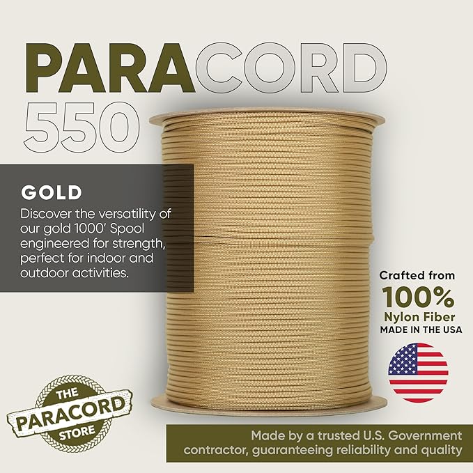 The Paracord Store | Type III 550 Paracord - 250 FT Spool - Image 2