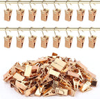 JANYUN 120 Pack Clip Hook Set Stainless Curtain Clips - Image 4
