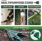 Thonapa2 Pack of 25 ft Green Extension Cord - Image 6