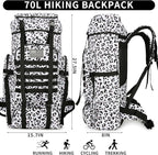 Hiking Backpack for Men 70L/100L Camping Backpack Military Rucksack Molle 3 - Image 2