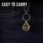 MecArmy Mini Titanium/Brass Compass, Waterproof IPX5 Pocket Compass - Image 5