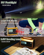 Emergency Radio, Hand Crank NOAA Weather Radio - Image 6
