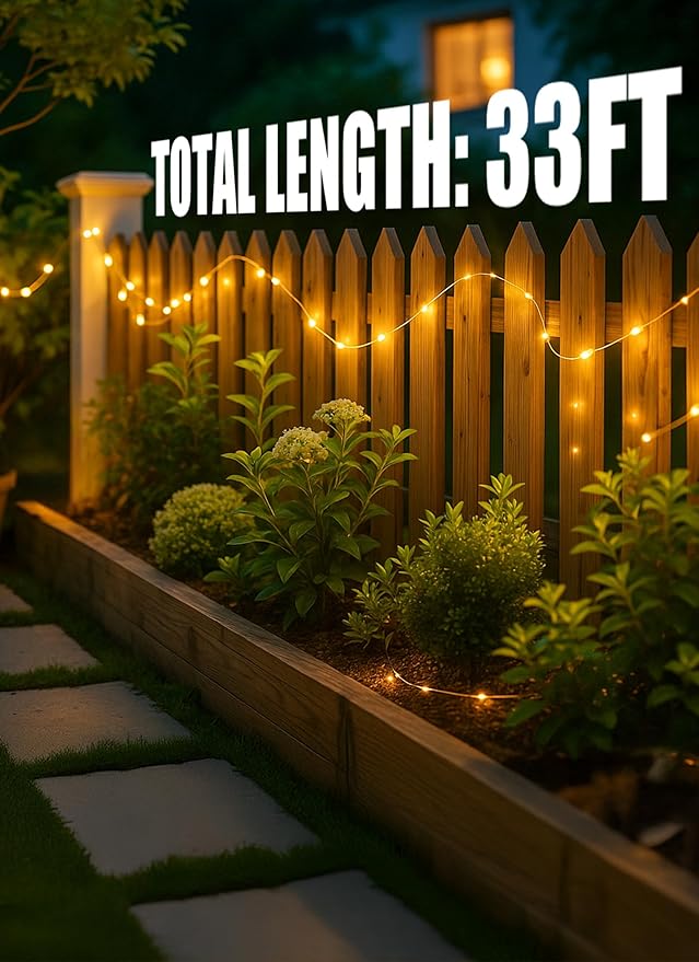 Minetom Solar String Lights, 4 Packs Total 132Ft 400 LED Solar Fairy Lights - Image 6
