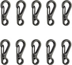 SWATOM Small Mini Carabiner Clip Tiny Spring Snap Hook Keychains Micro by SWATOM