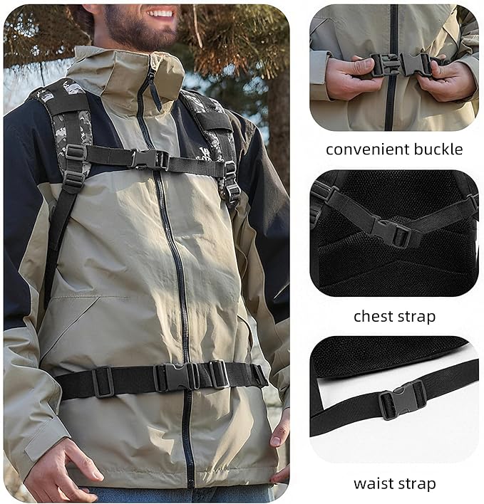 aiGear 50L Military Tactical Backpack 3 Days Assault Pack Large Day Backpack - Image 6