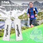 2PCS Running Vest Soft Flask, BPA-Free Soft Flasks 17oz/500ml TPU Collapsible - Image 2
