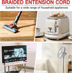16/3 Braided Extension Cord 15 FT, Braided Extension Cord Flexible & Durable - Image 7