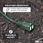 Iron Forge Cable 2 Prong Outdoor Extension Cord 10 ft - Image 3