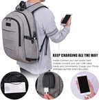 Tzowla Travel Laptop Backpack Water Resistant Anti-Theft Bag - Image 3