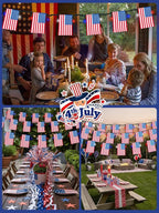 4th of July Decorations, Solar American Flag Lights Outdoor - Image 7
