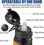 OLDLEY 12oz Kids Water Bottle, Stainless Steel Insulated Water Bottle - Image 2