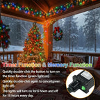 Cool White to Multicolor Color Changing 200 LED 66FT Connectable Christmas - Image 4