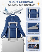coofay Travel Backpack for Men Women Carry on Backpack for Airplanes Personal - Image 7