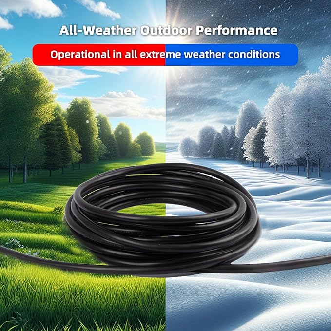 15 FT Outdoor Extension Cord Waterproof, 3-Prong Power Cord, 16 AWG SJTW - Image 5