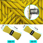 VVAAGG Reflective Paracord Rope 100FT, 7 Strand Nylon para Cord Lanyard Utility - Image 4