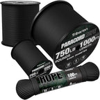 Paracord Rope 750 lb - 500ft 5/32" Parachute Cord 4MM 12-Strand para Cord - by Triberion
