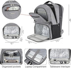Insulated Lunch Backpack Fit 17" Laptop, Work Backpack - Image 2