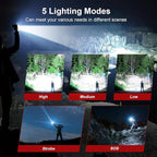 Flashlight 10000 High Lumens Rechargeable - 30W Super Bright LED Flash Light | - Image 6