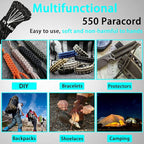 VVAAGG Reflective Paracord Rope 100FT, 7 Strand Nylon para Cord Lanyard Utility - Image 7