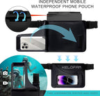 Waterproof bag Fanny Pack with Phone Case, Water proof Phone Pouch Dry Bag Keep - Image 4