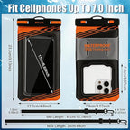 2 Pack IPX8 Floating Waterproof Phone Pouch - Image 4