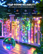 Brightown Solar Lights for Outside, 10Ft 120 LED Solar String Lights Outdoor - Image 6