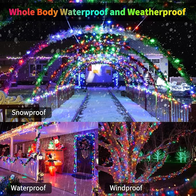 Battery Operated Christmas Lights 2 Pack 18 Feet 50 LED Clear Mini String Lights - Image 3