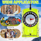 Geiserailie Acrylic Orienteering Compass Hiking Backpacking Map Reading Compass - Image 5