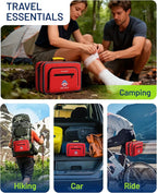 500 PCS First Aid Kit for Travel Camping Car Home Businesses, Well-Organized - Image 6
