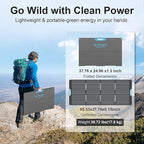 400W Portable Solar Panel for Power Station, 23.5% High Efficiency ETFE - Image 2