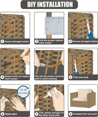 Lahpivieh 120 Ft Wicker Repair Kit, Plastic Wicker Material, Faux Rattan - Image 3