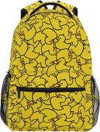 Wamika Yellow Ducks Backpack Farm Cartoon Animals School Backpacks Preschool by Wamika