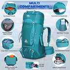 IGOLUMON 60L Hiking Backpack Waterproof Camping Backpack - Image 3
