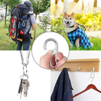 60Pcs Stainless Steel Carabiner Clip Spring-Snap Hook 1/4 in, M6 x 2 3/8 Inch - Image 5