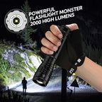RECHOO S2000 LED Flashlight High Lumens, Super Bright, Mid-Size Tactical - Image 7