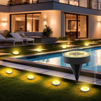 Joomer Solar Ground Lights, 8 Pack 8 LED Solar Lights Outdoor IP68 Waterproof - Image 4