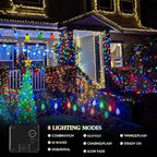 Extra-Long Solar String Lights for Outside, 4 Pack 400LED Solar Fairy Lights - Image 3