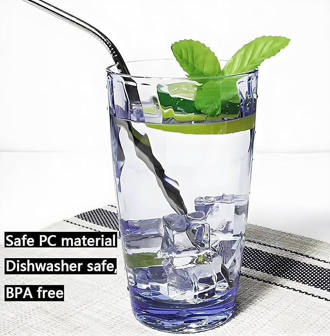 15Oz Unbreakable Tritan Drinking Glasses Shatterproof Acrylic Glasses Drinkware - Image 7