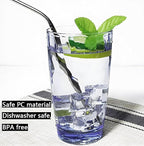 15Oz Shatterproof Tritan Drinking Glasses Unbreakable Acrylic Glasses Drinkware - Image 6