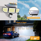 Onforu Solar Lights Outdoor, 3 Heads Security Lights - Image 3