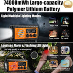 QAUYYW 74000mWh Emergency Radio - Image 3