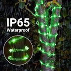 Solar Rope Lights, 2 Packs Total 66ft 200LEDSolar String Lights, 8 Modes - Image 5