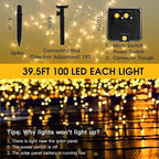 Vimorg Solar String Lights Outdoor, 2 Pack 79FT 200 LED Waterproof Solar - Image 6